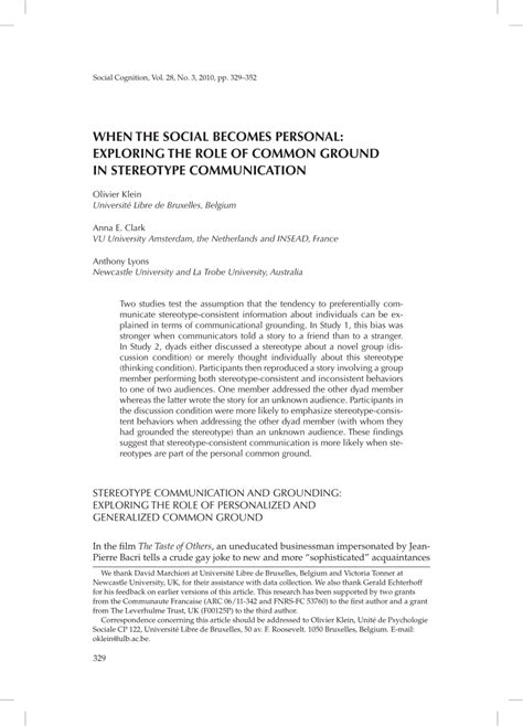 (PDF) Exploring Stereotypes Communication in .